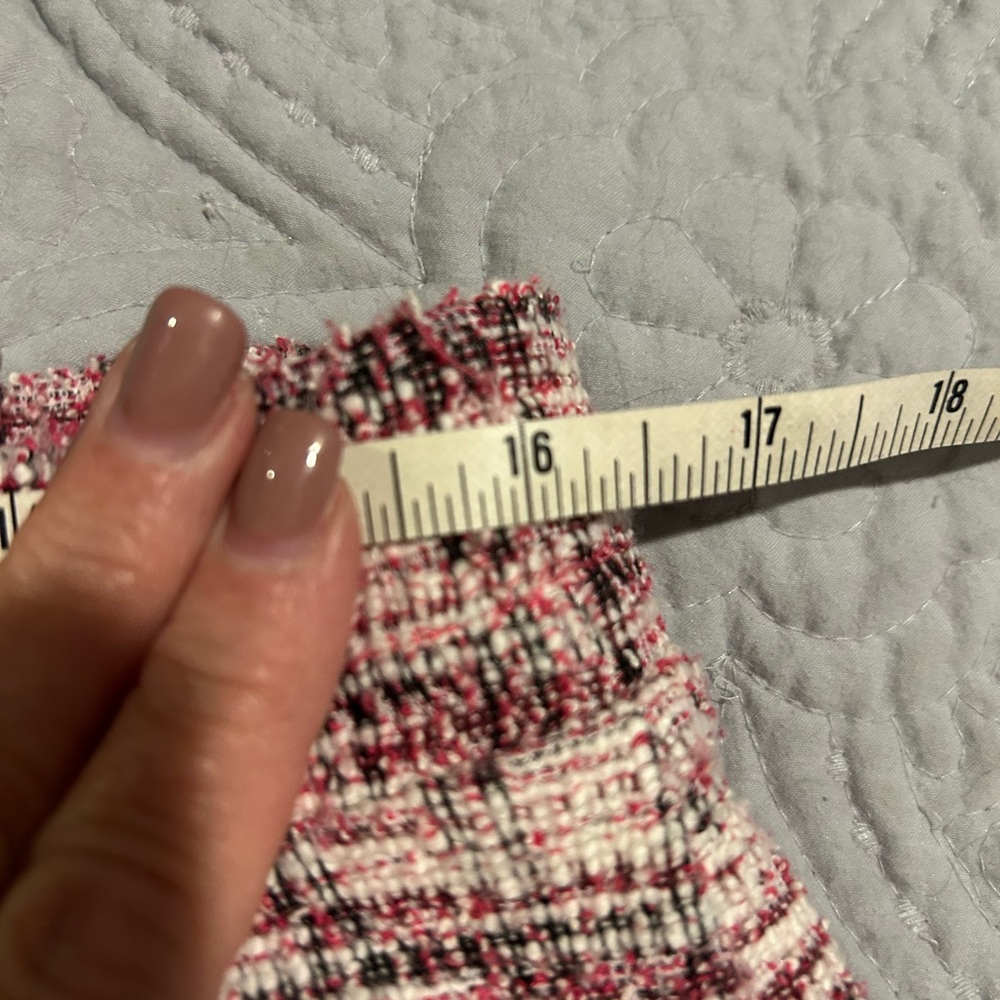 LOFT Women's Tweed Skirt - Pink and Cream - Picture 5 of 7